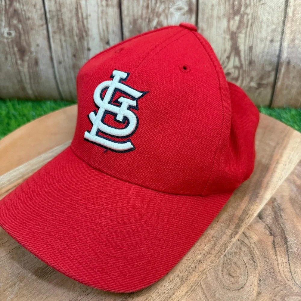Puma Logo Athletic St Louis Cardinals Snapback Hat Mens One Size Fits All Red